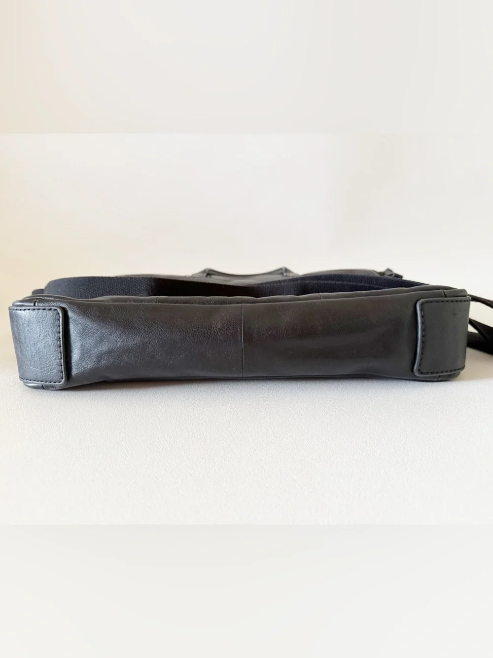 Fossil black leather